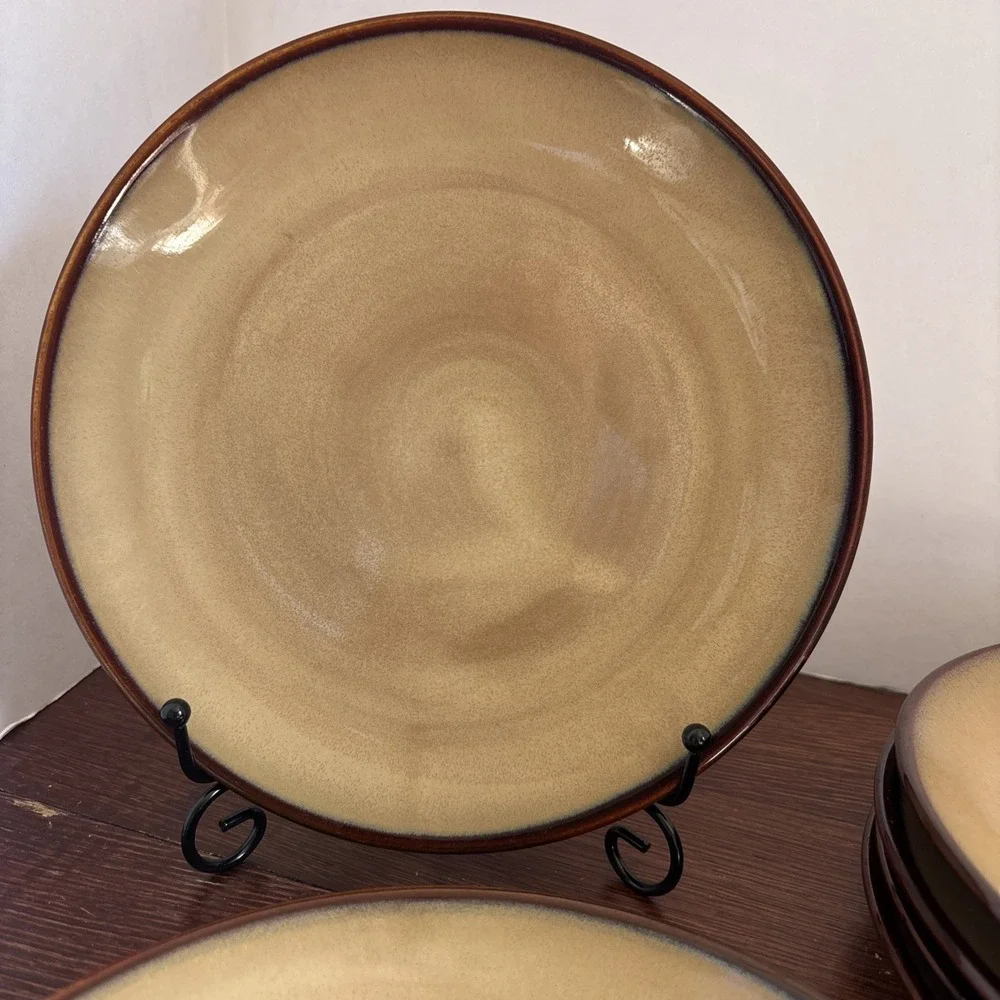 Sango Nova‎ Brown # 4933 Set of 5 Salad Plates 8
